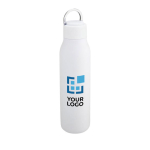 Gourde isotherme en inox avec poignée sur le couvercle 600 ml Fancy avec zone d'impression