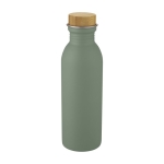 Bouteille en acier avec un couvercle en bambou 650 ml Glorious couleur vert menthe