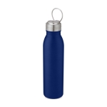 Gourde de sport en inox avec couvercle métallisé 700 ml Harper couleur bleu troisième vue