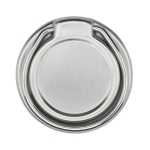 Gourde de sport en inox avec couvercle métallisé 700 ml Harper couleur bleu troisième vue frontale