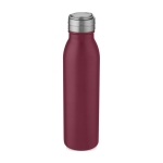 Gourde de sport en inox avec couvercle métallisé 700 ml Harper couleur rouge