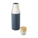 Gourde isotherme au design élégant bicolore 540 ml Thermique Urban couleur bleu pétrole deuxième vue