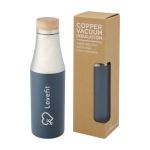 Gourde isotherme au design élégant bicolore 540 ml Thermique Urban couleur bleu pétrole