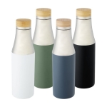 Gourde isotherme au design élégant bicolore 540 ml Thermique Urban couleur bleu pétrole deuxième vue en couleurs
