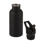 Gourde en acier avec bec sportif finition mate 500 ml Match couleur noir deuxième vue