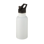 Gourde en acier avec bec sportif finition mate 500 ml Match couleur blanc