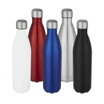 Gourde isotherme personnalisée originale en couleurs 750 ml Cove couleur argenté deuxième vue en couleurs