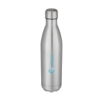 Gourde isotherme personnalisée originale en couleurs 750 ml Cove couleur argenté vue avec impression sérigraphique