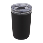 Verre en verre borosilicaté et plastique recyclé 420ml Glass couleur noir