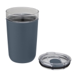 Verre en verre borosilicaté et plastique recyclé 420ml Glass couleur bleu pétrole