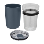 Verre en verre borosilicaté et plastique recyclé 420ml Glass couleur bleu pétrole deuxième vue