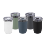 Verre en verre borosilicaté et plastique recyclé 420ml Glass couleur bleu pétrole deuxième vue en couleurs