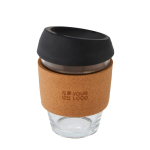 Mug take away personnalisé poignée liège de 360 ml avec zone d'impression