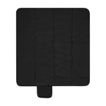 Couverture pique-nique imperméable rayée 140 g/m² avec poignée Leisure couleur kaki deuxième vue arrière
