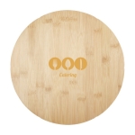 Planche à pizza avec 6 emplacements de portions et accessoires Bamboo couleur naturel
