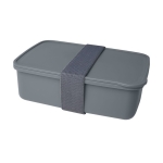 Luch box de 800 ml en plastique recyclé à personnaliser Recycled couleur gris foncé