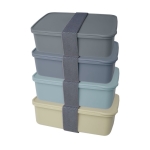 Luch box de 800 ml en plastique recyclé à personnaliser Recycled couleur vert menthe deuxième vue en couleurs