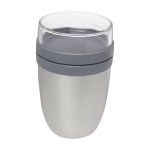 Lunch box personnalisée à compartiment 700 ml MEPAL Ellipse Breakfast couleur argenté