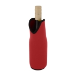 Housse isolante en néoprène extensible pour bouteilles Wine couleur rouge