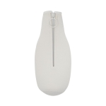 Housse à bouteille isotherme en néoprène coloré à fermeture zip Bottle couleur blanc deuxième vue frontale