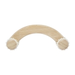 Masseur corporel publicitaire en bambou avec rouleaux Bamboo couleur naturel deuxième vue