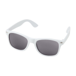 Lunettes de soleil promotionnelles recyclées avec protection UV400 couleur blanc
