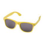 Lunettes de soleil promotionnelles recyclées avec protection UV400 couleur jaune