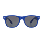 Lunettes de soleil promotionnelles recyclées avec protection UV400 couleur bleu roi deuxième vue frontale