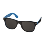 Lunettes de soleil rétro de forme carrée avec deux couleurs Bicolor couleur bleu