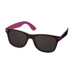 Lunettes de soleil rétro de forme carrée avec deux couleurs Bicolor couleur rose