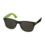 Lunettes de soleil rétro de forme carrée avec deux couleurs Bicolor couleur vert lime
