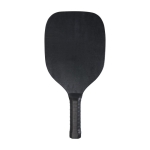 Jeu de raquettes en bois de couleur noir avec 2 balles Total Black couleur noir deuxième vue frontale