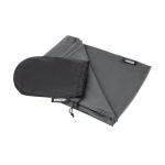 Serviette à séchage rapide 130x80cm recyclée 200 g/m2 Fitness RPET couleur gris foncé