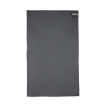 Serviette à séchage rapide 130x80cm recyclée 200 g/m2 Fitness RPET couleur gris foncé troisième vue frontale