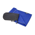Serviette à séchage rapide 130x80cm recyclée 200 g/m2 Fitness RPET couleur bleu roi