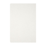 Carnet imprimé en thermogravure recyclé A5 page lignées Milk Carton couleur blanc cassé deuxième vue arrière