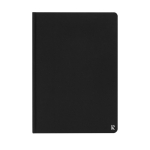 Élégant carnet en papier imperméable A5 pages lignées Stonepaper Hard couleur noir deuxième vue frontale