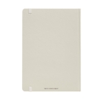 Élégant carnet en papier imperméable A5 pages lignées Stonepaper Hard couleur blanc cassé deuxième vue arrière