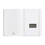 Élégant carnet en papier imperméable A5 pages lignées Stonepaper Hard couleur blanc cassé deuxième vue