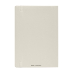 Carnet en papier imperméable lignés A5 Waterproof Stonepaper Soft couleur blanc cassé deuxième vue arrière