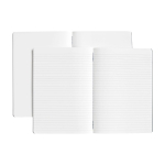 Set de 2 cahiers en papier pierre de haute qualité A5 Stripe couleur gris foncé deuxième vue