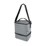 Sac isotherme recyclé personnalisé avec 2 compartiments Go Out couleur gris