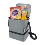 Sac isotherme recyclé personnalisé avec 2 compartiments Go Out couleur gris deuxième vue