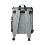Sac à dos isotherme pour excursions avec plusieurs poches Go Out couleur gris deuxième vue arrière