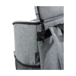 Sac à dos isotherme pour excursions avec plusieurs poches Go Out couleur gris vue détail 2