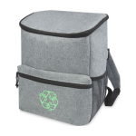 Sac à dos isotherme pour excursions avec plusieurs poches Go Out couleur gris vue impression sérigraphique