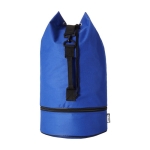 Sac polochon en plastique recyclé d'une capacité de 20 l Minimal RPET couleur bleu roi deuxième vue frontale