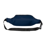 Sac banane en PET recyclé personnalisable avec deux poches Journey couleur bleu marine deuxième vue arrière