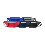 Sac banane en PET recyclé personnalisable avec deux poches Journey couleur bleu marine deuxième vue en couleurs