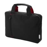 Sac conférence attaché-case économique à poche et détail coloré RPET couleur rouge
